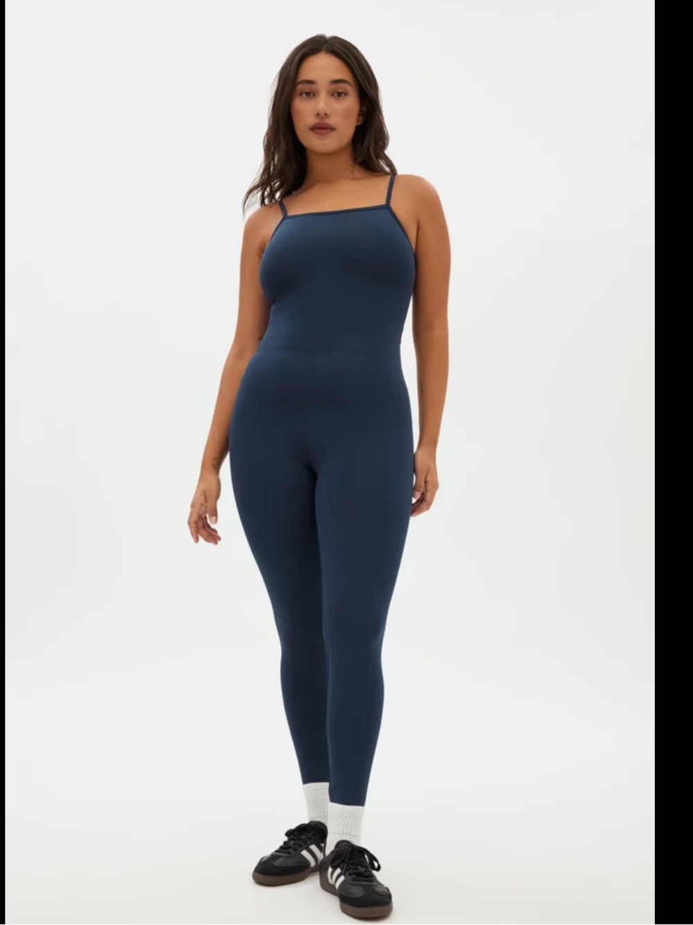 Girlfriend Collective Cami Navy Blue Training & Yoga Unitard Size Large